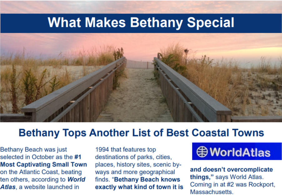 Bethany tops list of best coastal towns